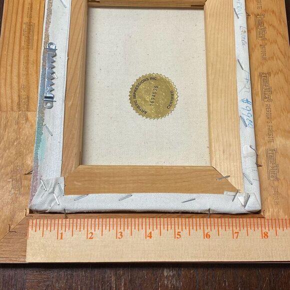 Native American Pottery Sand Oil Painting Signed Myung Mario Jung Southwest - Picture 10 of 12